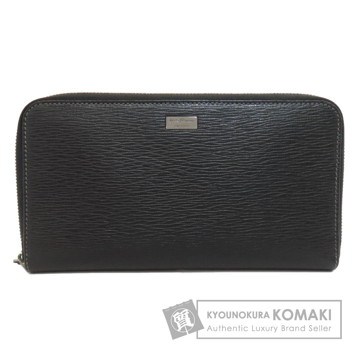 Salvatore Ferragamo サルヴァトーレフェラガモ ロゴ 長財布（小銭入れなし） レザー レディース 中古