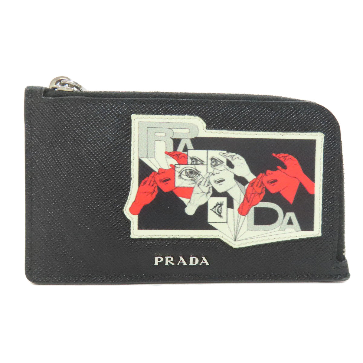 PRADA プラダ リアルライフコミックス コインケース サフィアーノ レディース 中古