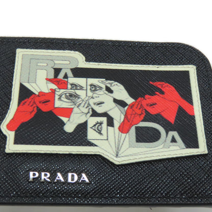 PRADA プラダ リアルライフコミックス コインケース サフィアーノ レディース 中古