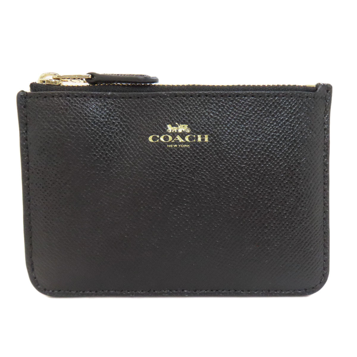 COACH コーチ F57854 キーリング付き コインケース レザー レディース 中古