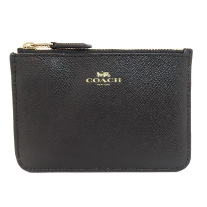 COACH コーチ F57854 キーリング付き コインケース レザー レディース 中古