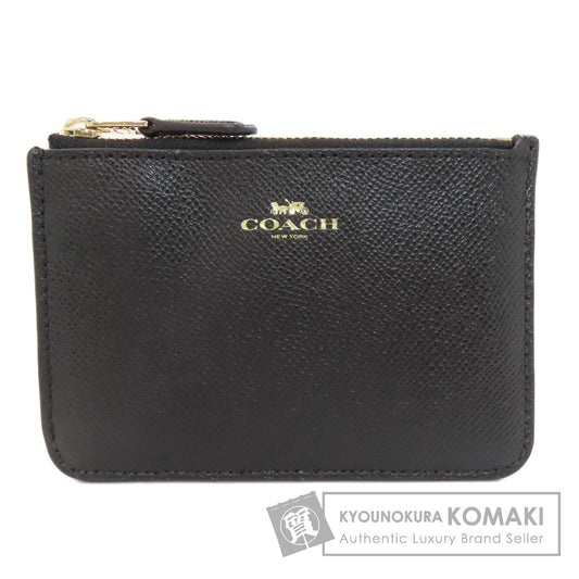 COACH コーチ F57854 キーリング付き コインケース レザー レディース 中古