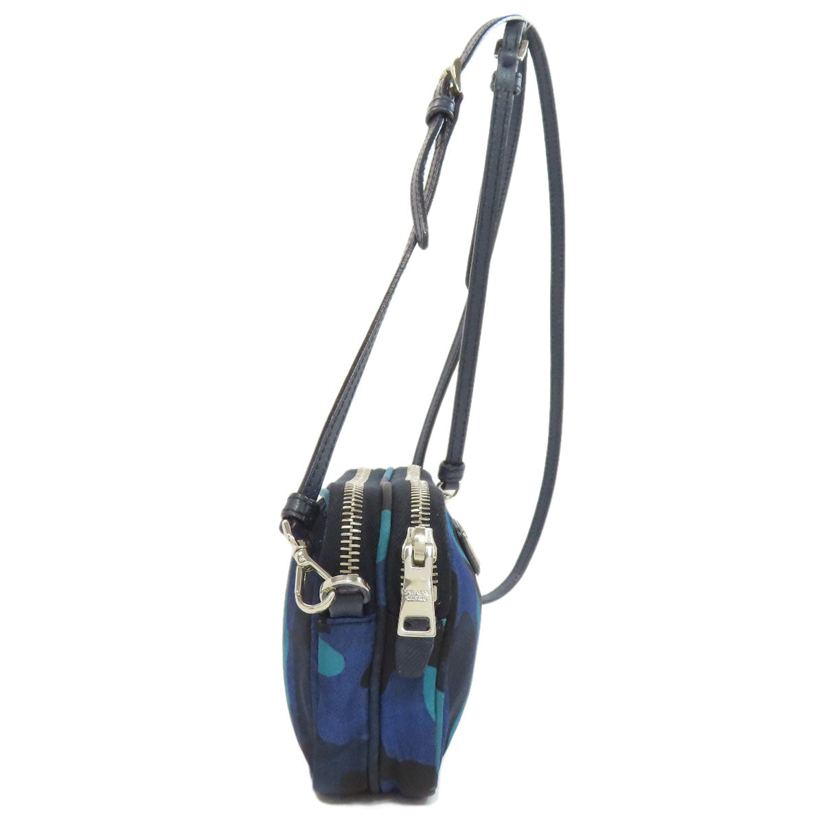 PRADA プラダ カモフラージュ柄 ミニショルダー ショルダーバッグ ナイロン レディース 中古