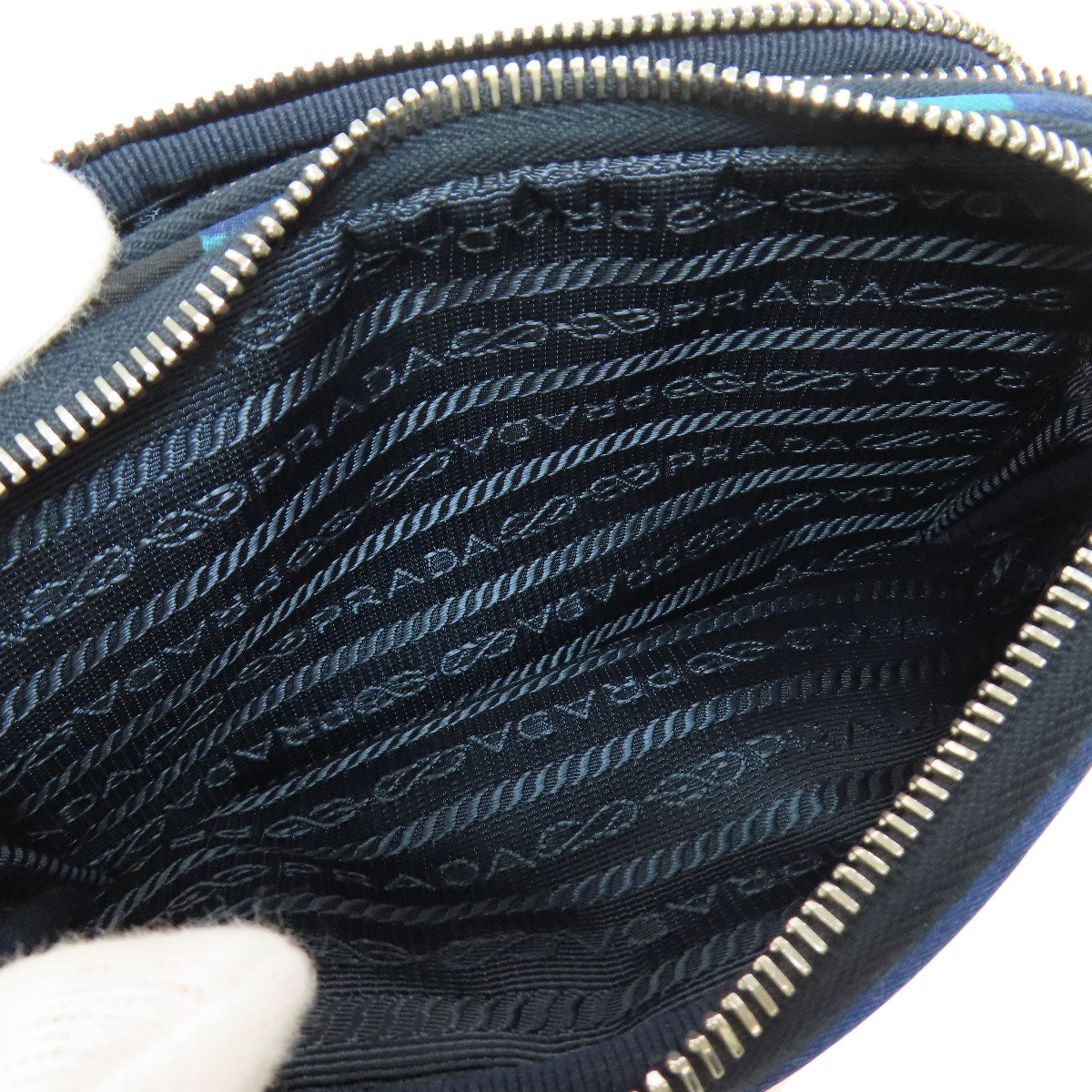 PRADA プラダ カモフラージュ柄 ミニショルダー ショルダーバッグ ナイロン レディース 中古