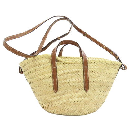 Jimmy Choo ジミーチュウ カゴバッグ 2WAY ハンドバッグ ラフィア レディース 中古