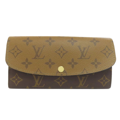 LOUIS VUITTON ルイヴィトン M82157 ポルトフォイユ・エミリー 長財布（小銭入れあり） モノグラムリバース レディース 中古