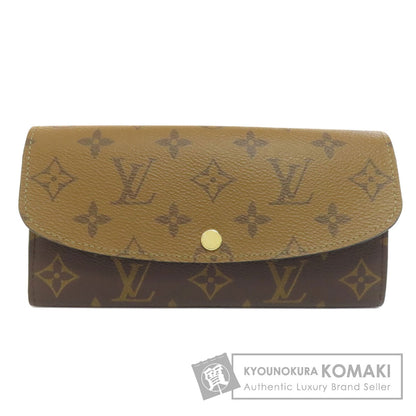 LOUIS VUITTON ルイヴィトン M82157 ポルトフォイユ・エミリー 長財布（小銭入れあり） モノグラムリバース レディース 中古