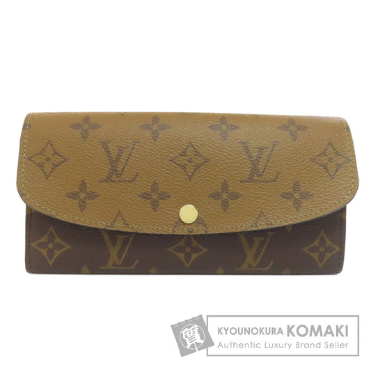 LOUIS VUITTON ルイヴィトン M82157 ポルトフォイユ・エミリー 長財布（小銭入れあり） モノグラムリバース レディース 中古