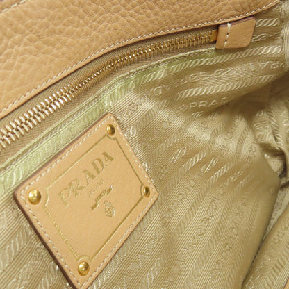 PRADA プラダ ロゴ ハンドバッグ レザー レディース 中古