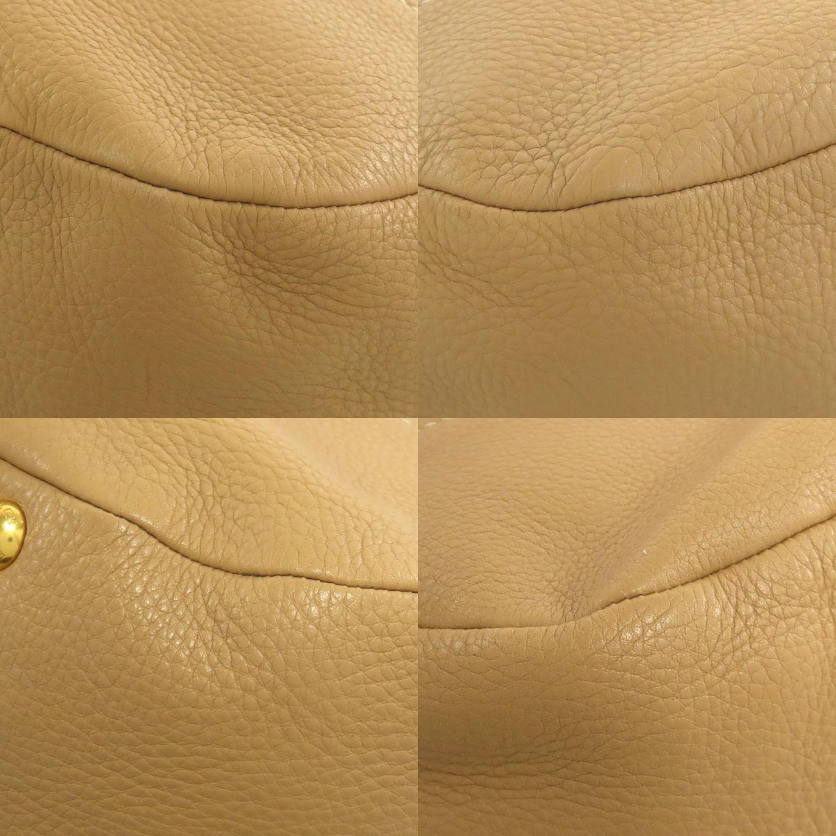 PRADA プラダ ロゴ ハンドバッグ レザー レディース 中古