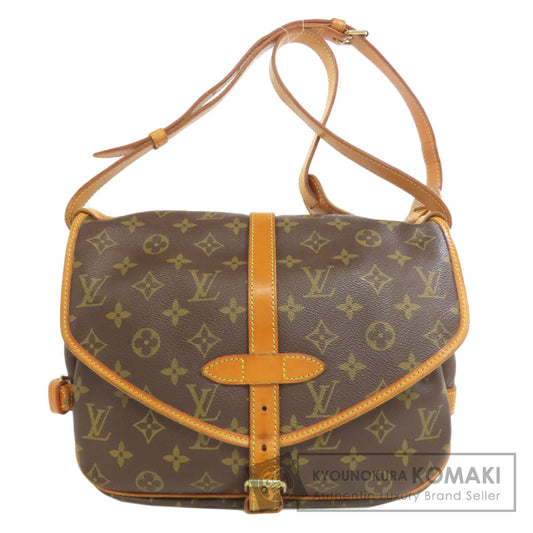 LOUIS VUITTON ルイヴィトン M40710 ソミュールMM ショルダーバッグ モノグラムキャンバス レディース 中古