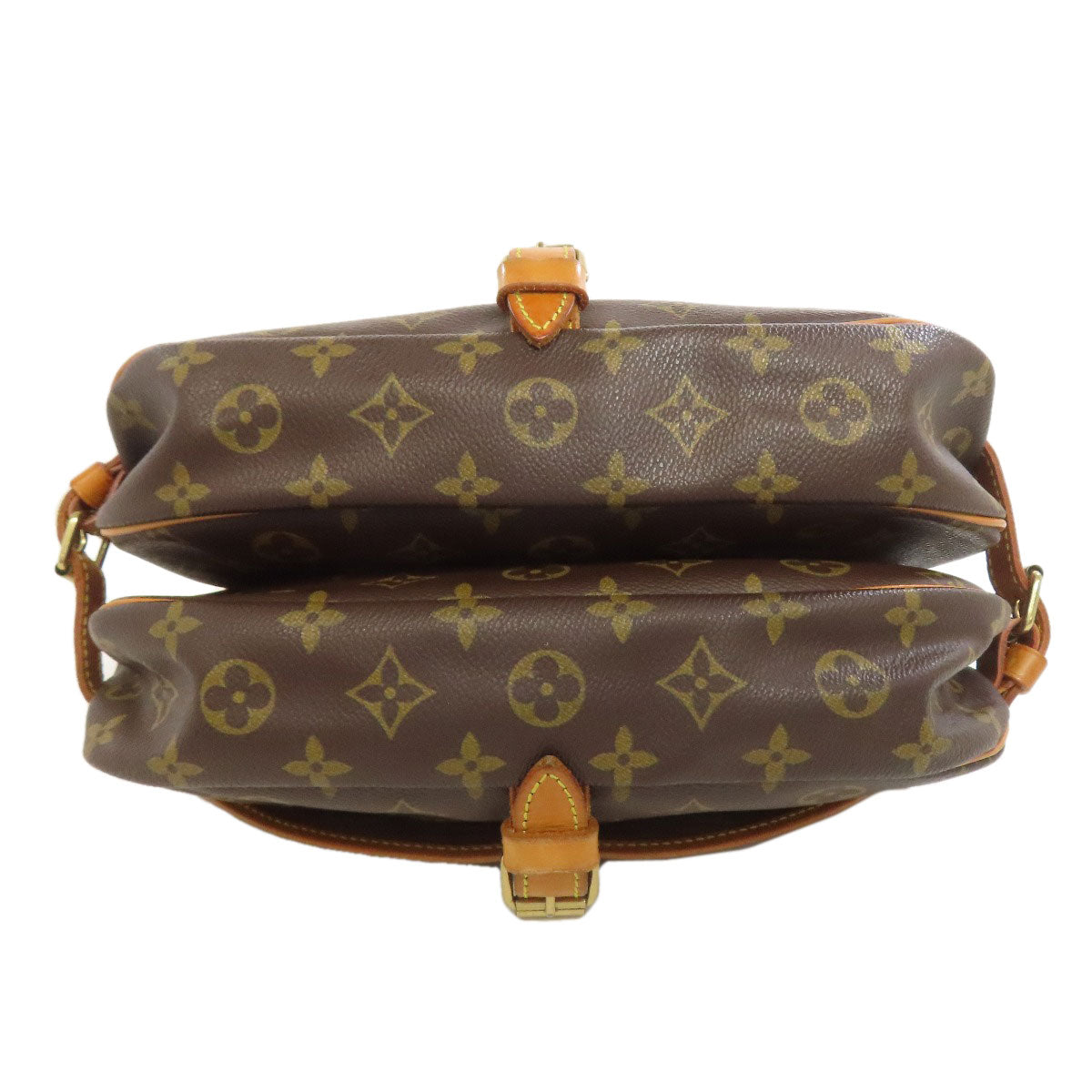 LOUIS VUITTON ルイヴィトン M40710 ソミュールMM ショルダーバッグ モノグラムキャンバス レディース 中古