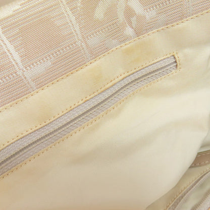 CHANEL シャネル ニュートラベルラインMM トートバッグ ナイロンジャガード レディース 中古