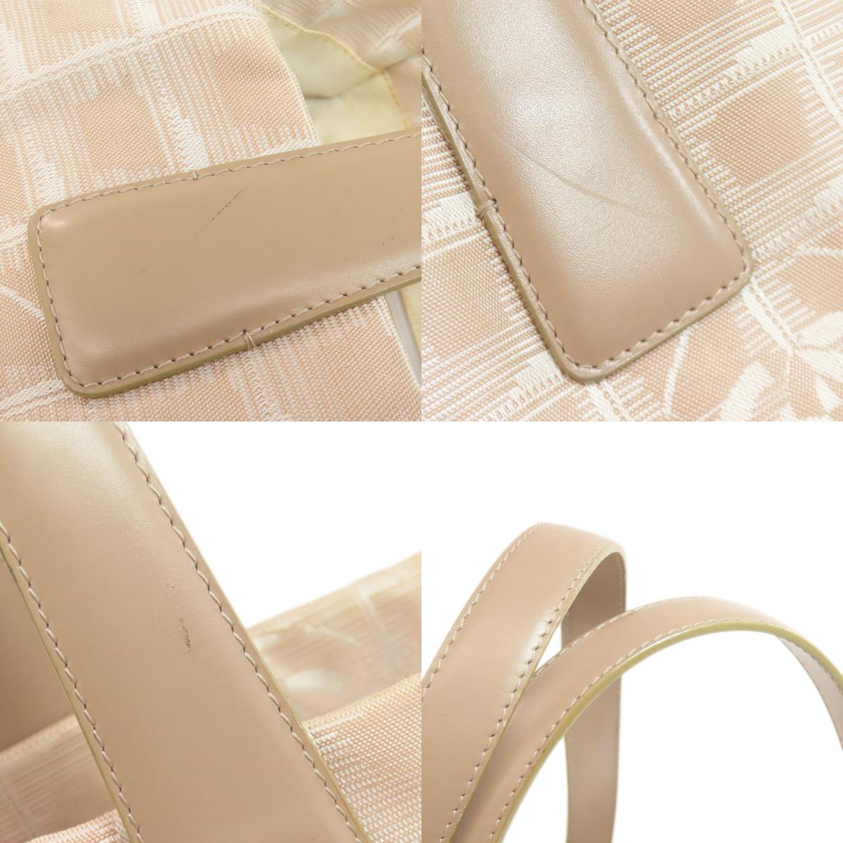 CHANEL シャネル ニュートラベルラインMM トートバッグ ナイロンジャガード レディース 中古