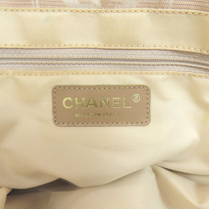 CHANEL シャネル ニュートラベルラインMM トートバッグ ナイロンジャガード レディース 中古