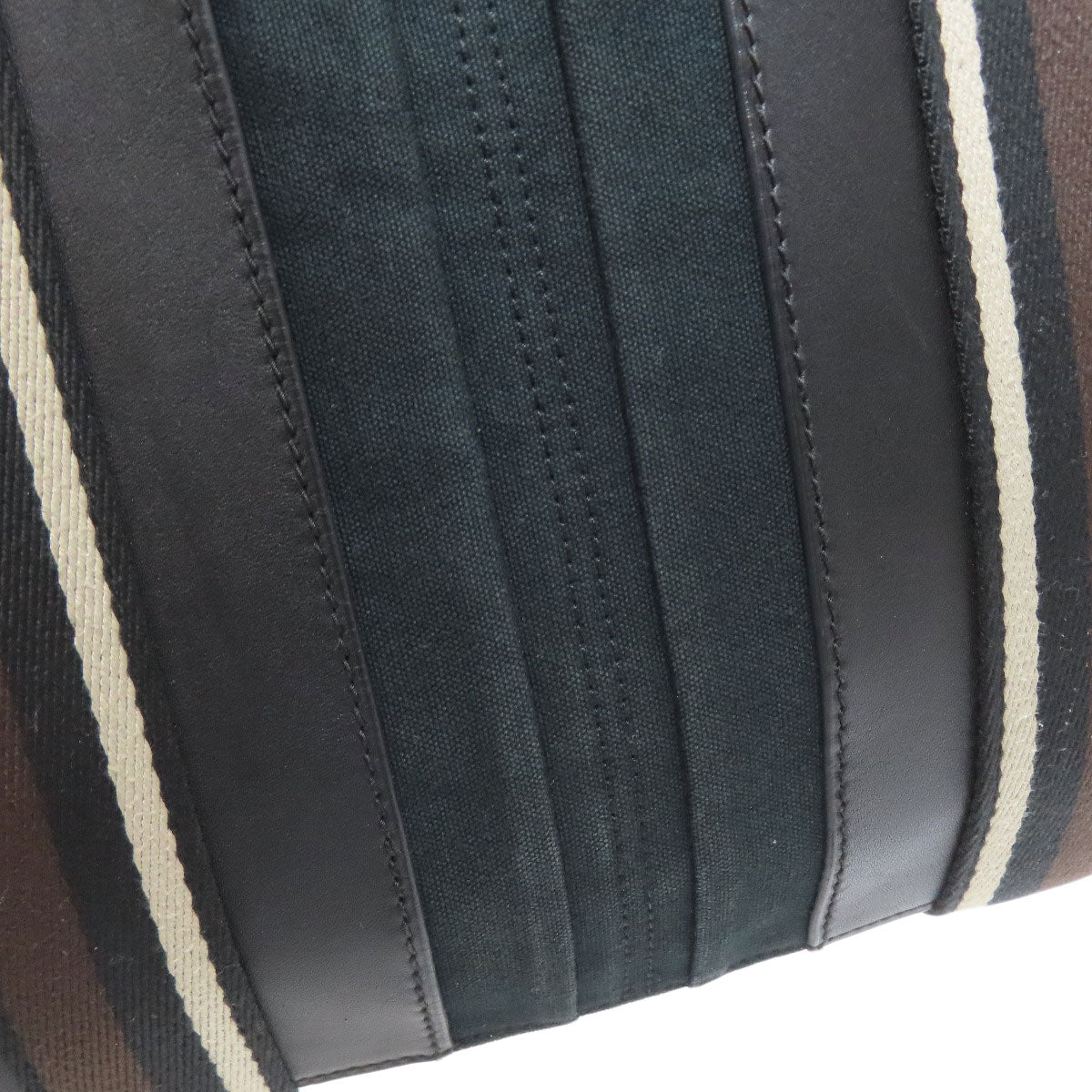 HERMES エルメス トロカホリゾンタルMM トートバッグ キャンバス レディース 中古