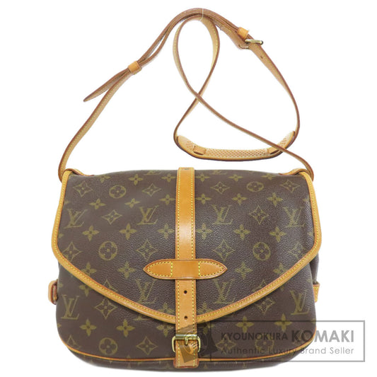 LOUIS VUITTON ルイヴィトン M40710 ソミュールMM ショルダーバッグ モノグラムキャンバス レディース 中古
