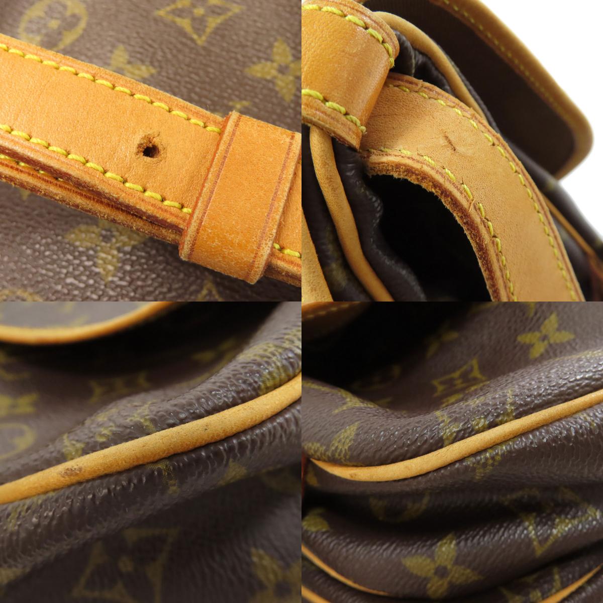 LOUIS VUITTON ルイヴィトン M40710 ソミュールMM ショルダーバッグ モノグラムキャンバス レディース 中古