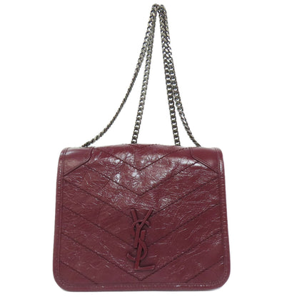SAINT LAURENT サンローラン チェーンショルダー ショルダーバッグ カーフ レディース 中古