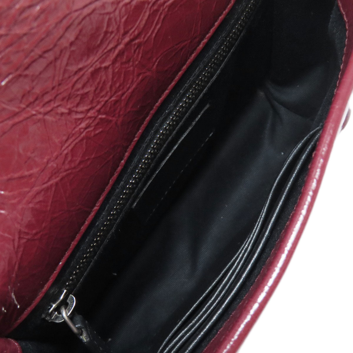 SAINT LAURENT サンローラン チェーンショルダー ショルダーバッグ カーフ レディース 中古