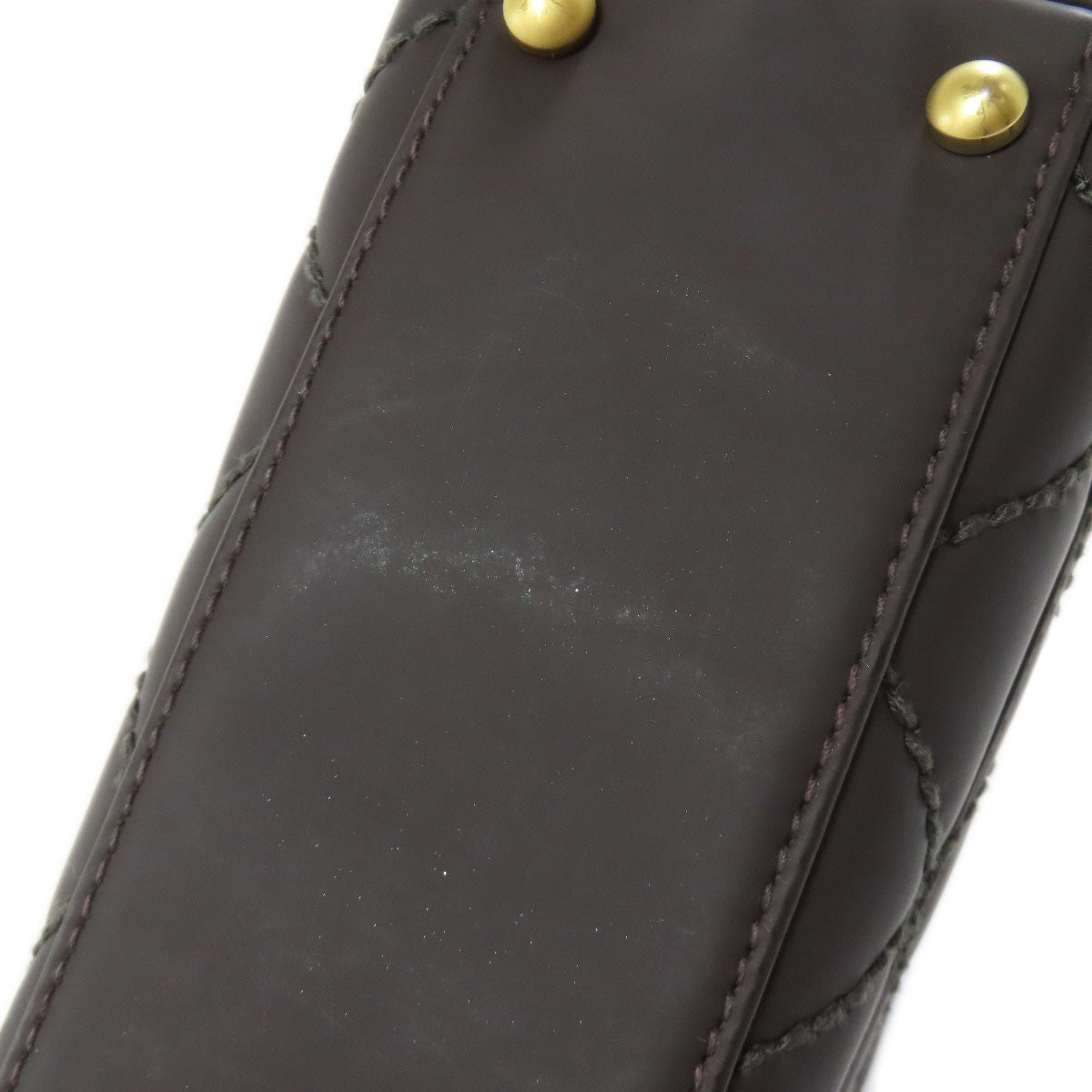 CHANEL シャネル ココマーク ワイルドステッチ ゴールド金具 ハンドバッグ カーフ レディース 中古