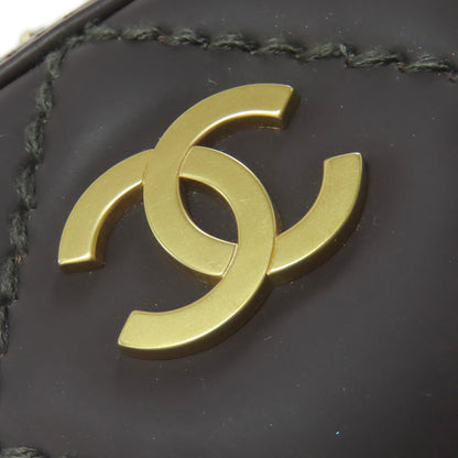 CHANEL シャネル ココマーク ワイルドステッチ ゴールド金具 ハンドバッグ カーフ レディース 中古