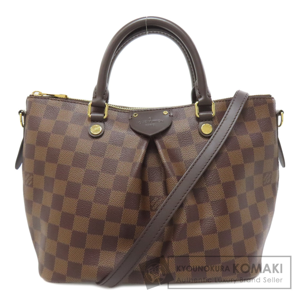 LOUIS VUITTON ルイヴィトン N41545 シエナPM トートバッグ ダミエキャンバス レディース 中古