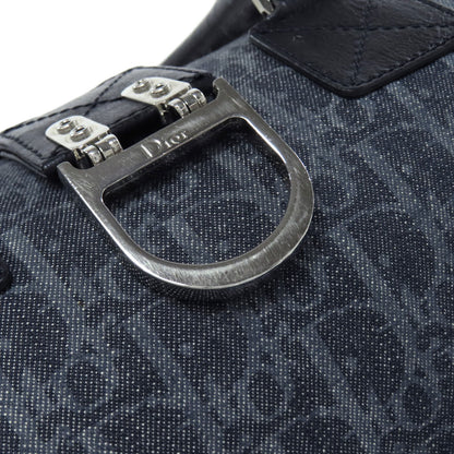 CHRISTIAN DIOR クリスチャンディオール トロッター柄 ハンドバッグ キャンバス レディース 中古