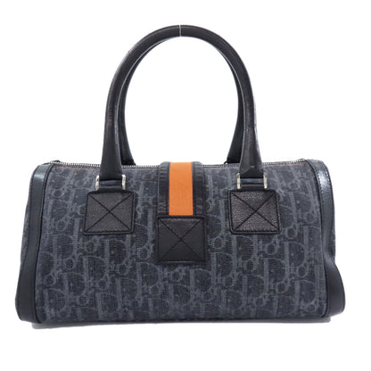 CHRISTIAN DIOR クリスチャンディオール トロッター柄 ハンドバッグ キャンバス レディース 中古