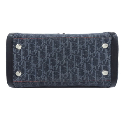 CHRISTIAN DIOR クリスチャンディオール トロッター柄 ハンドバッグ キャンバス レディース 中古
