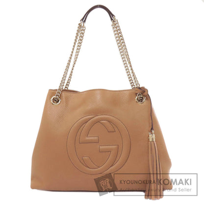 GUCCI グッチ 536196 アウトレット ソーホー インターロッキングG トートバッグ レザー レディース 中古