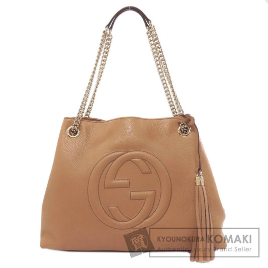 GUCCI グッチ 536196 アウトレット ソーホー インターロッキングG トートバッグ レザー レディース 中古
