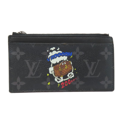 LOUIS VUITTON ルイヴィトン M80994 ジッピー・ドラゴンヌ トランクプリント コインケース モノグラムエクリプス レディース 中古