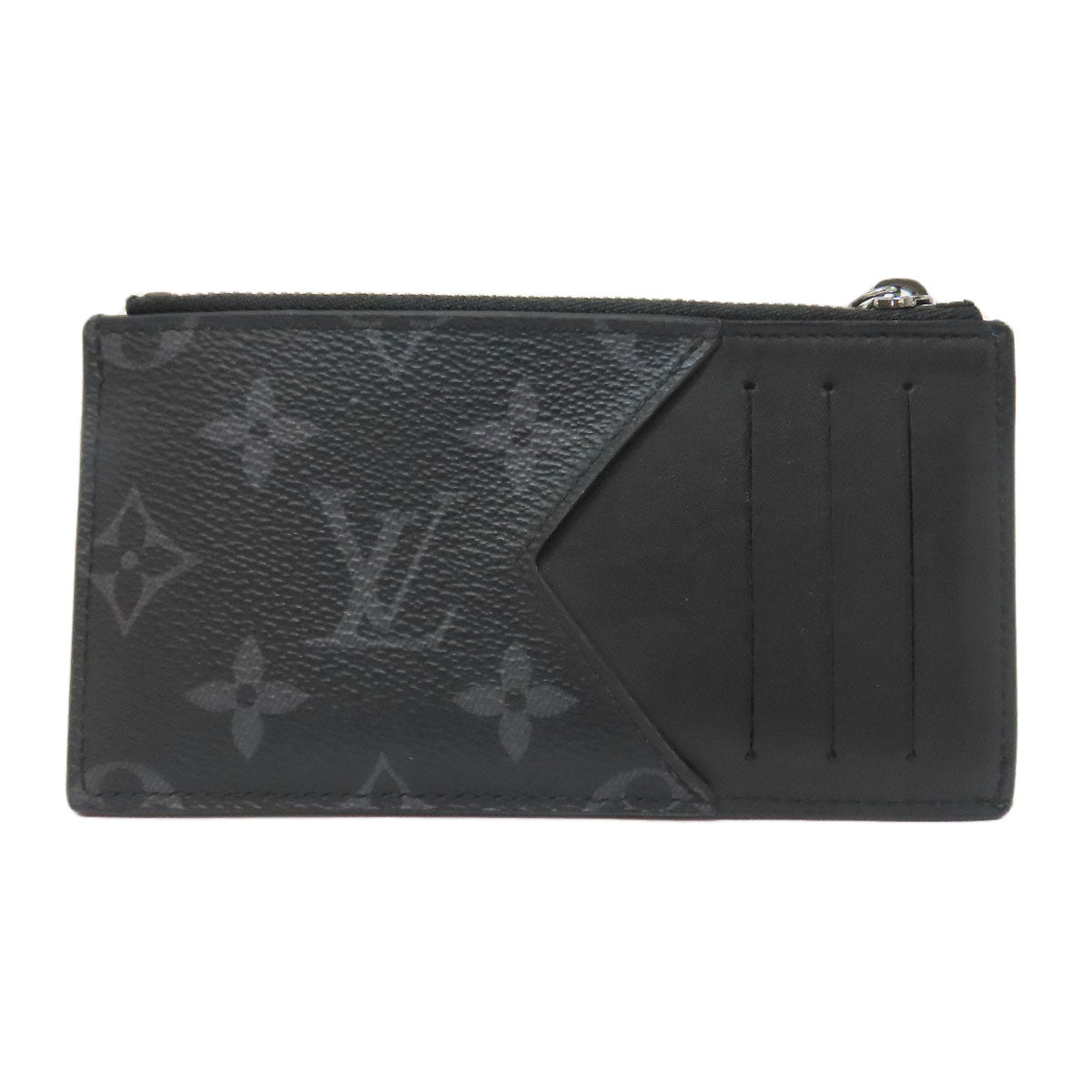 LOUIS VUITTON ルイヴィトン M80994 ジッピー・ドラゴンヌ トランクプリント コインケース モノグラムエクリプス レディース 中古