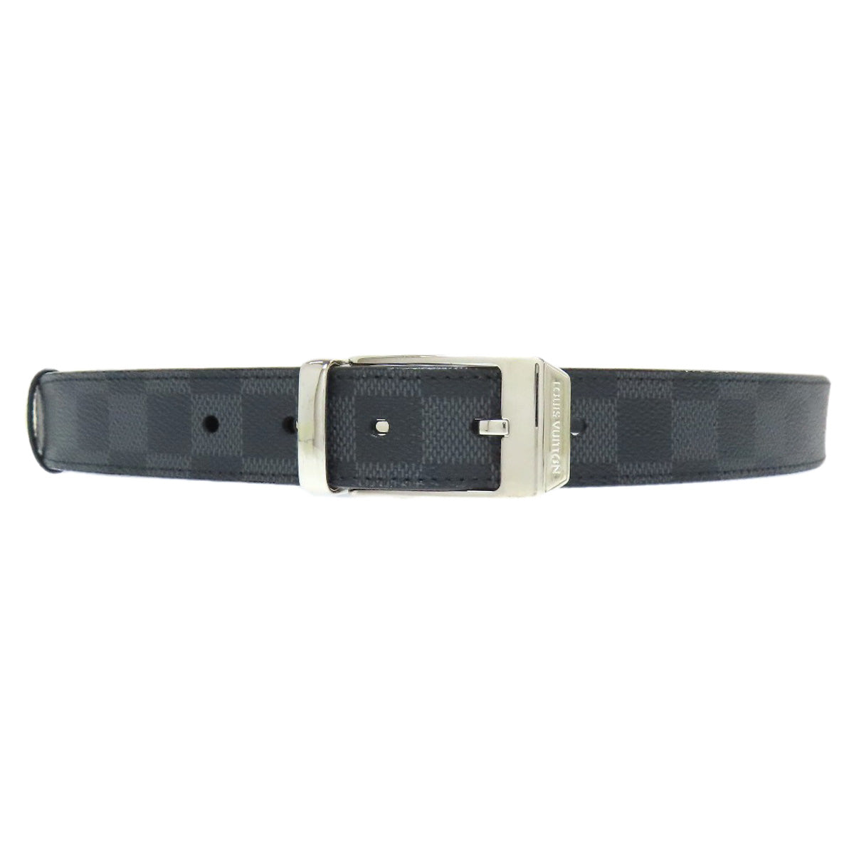 LOUIS VUITTON ルイヴィトン M6834 サンチュール ベルト ダミエキャンバス メンズ 中古