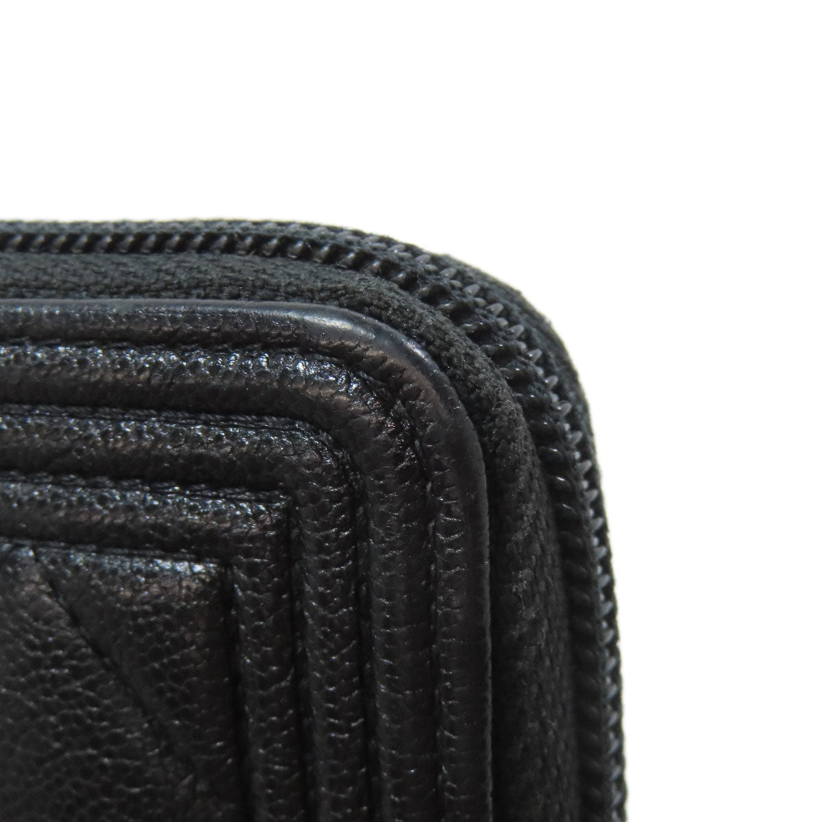 CHANEL シャネル ボーイ シャネル シルバー金具 長財布（小銭入れあり） カーフ レディース 中古