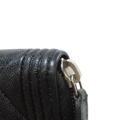 CHANEL シャネル ボーイ シャネル シルバー金具 長財布（小銭入れあり） カーフ レディース 中古