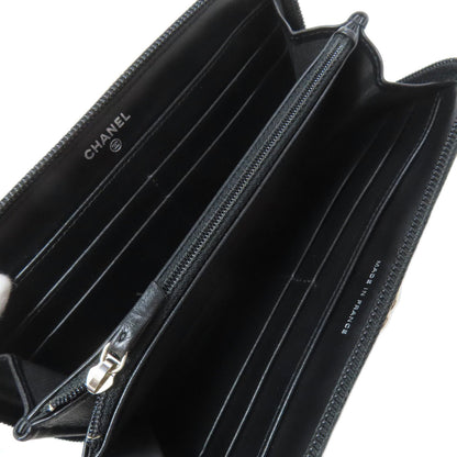 CHANEL シャネル ボーイ シャネル シルバー金具 長財布（小銭入れあり） カーフ レディース 中古