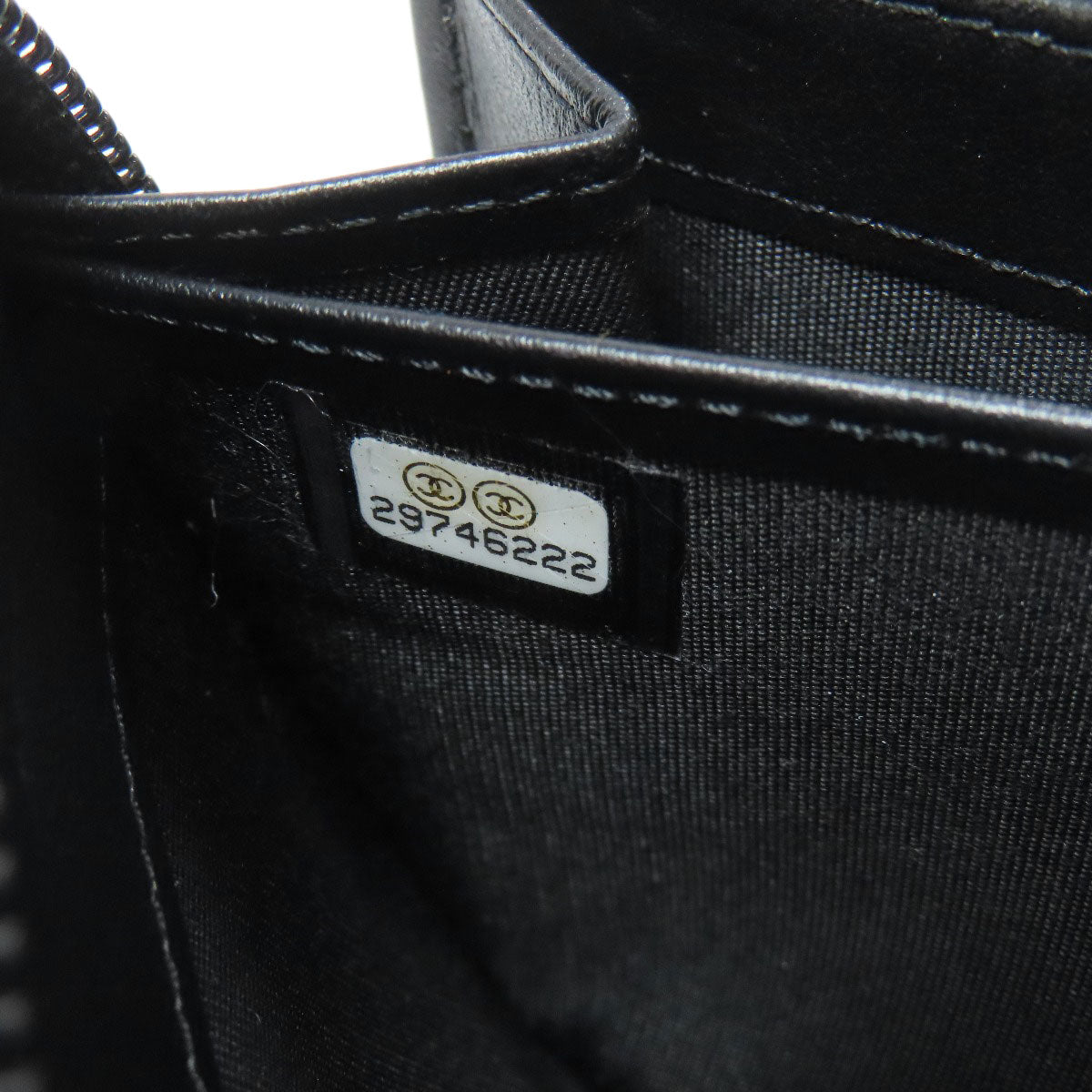 CHANEL シャネル ボーイ シャネル シルバー金具 長財布（小銭入れあり） カーフ レディース 中古