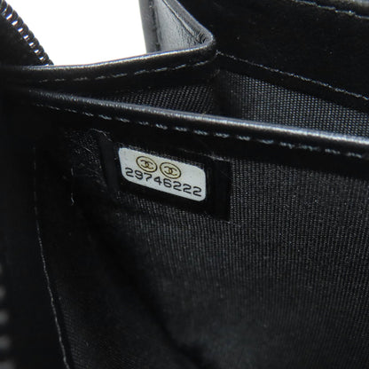 CHANEL シャネル ボーイ シャネル シルバー金具 長財布（小銭入れあり） カーフ レディース 中古