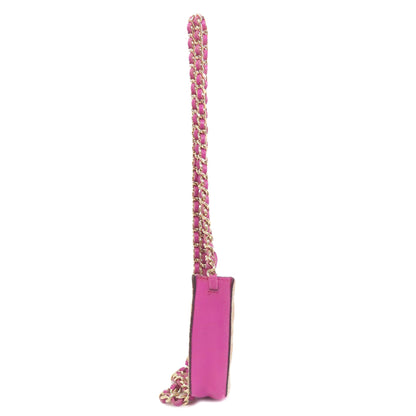 CHANEL シャネル チェーンショルダーポーチ アクセサリーポーチ ハラコ レディース 中古