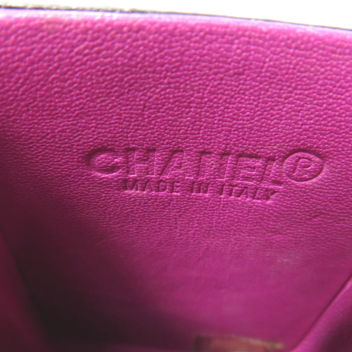 CHANEL シャネル チェーンショルダーポーチ アクセサリーポーチ ハラコ レディース 中古