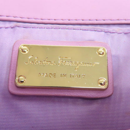 Salvatore Ferragamo サルヴァトーレフェラガモ ヴァラリボン ショルダーバッグ レザー レディース 中古