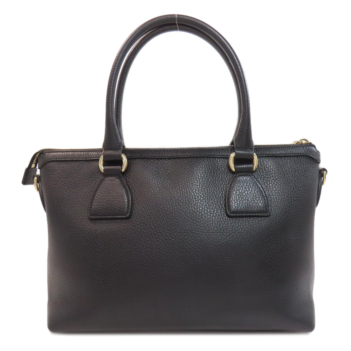 GUCCI グッチ 449659 アウトレット インターロッキングGチャーム ハンドバッグ レザー レディース 中古