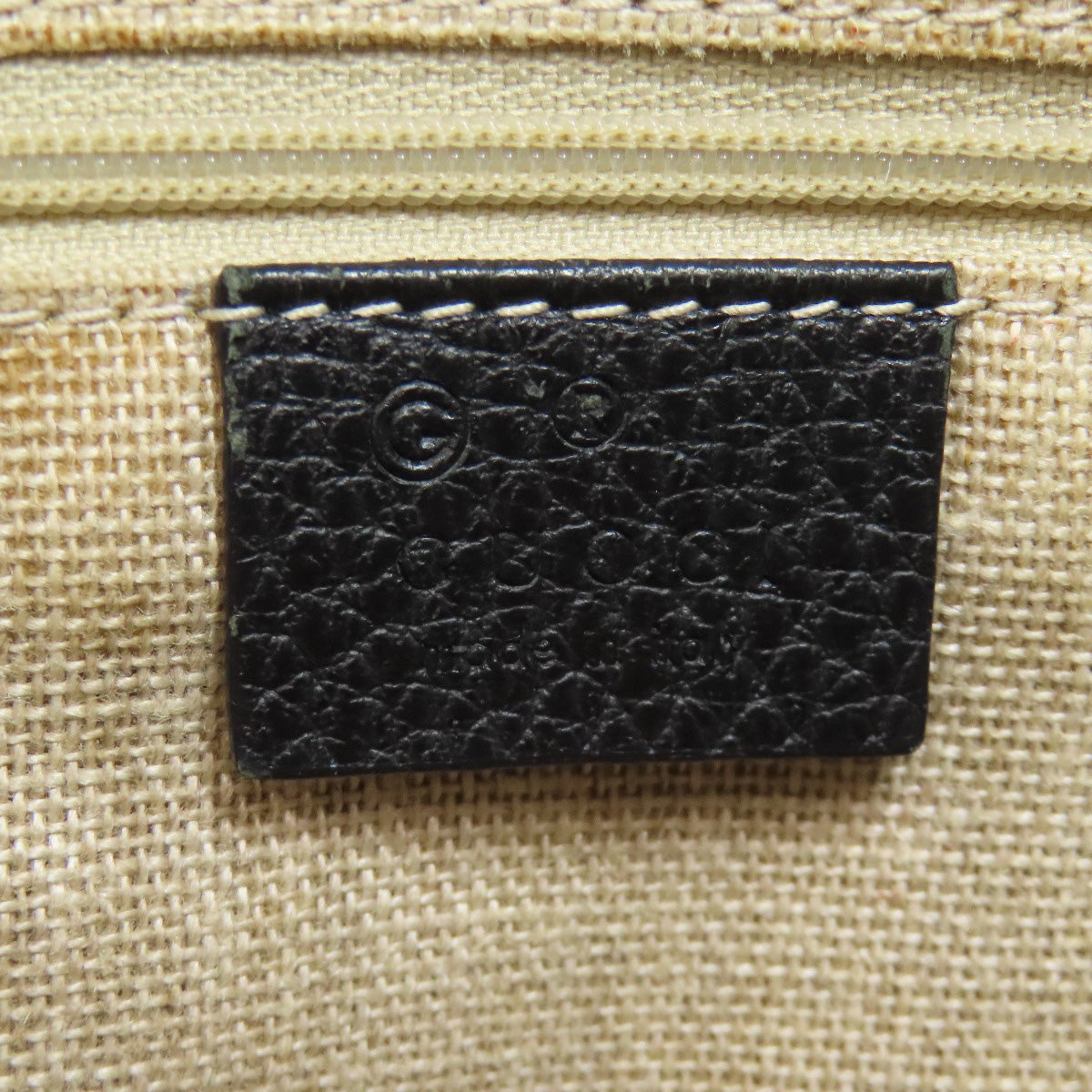 GUCCI グッチ 449659 アウトレット インターロッキングGチャーム ハンドバッグ レザー レディース 中古