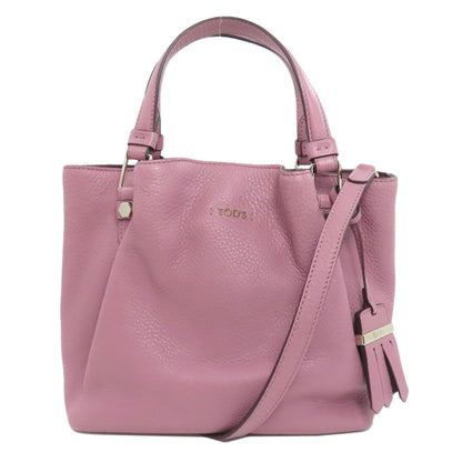 TODS トッズ 2WAY ハンドバッグ レザー レディース 中古