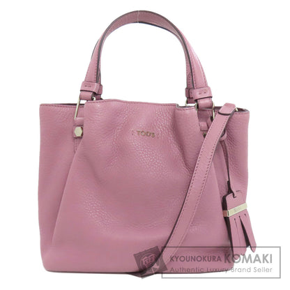 TODS トッズ 2WAY ハンドバッグ レザー レディース 中古