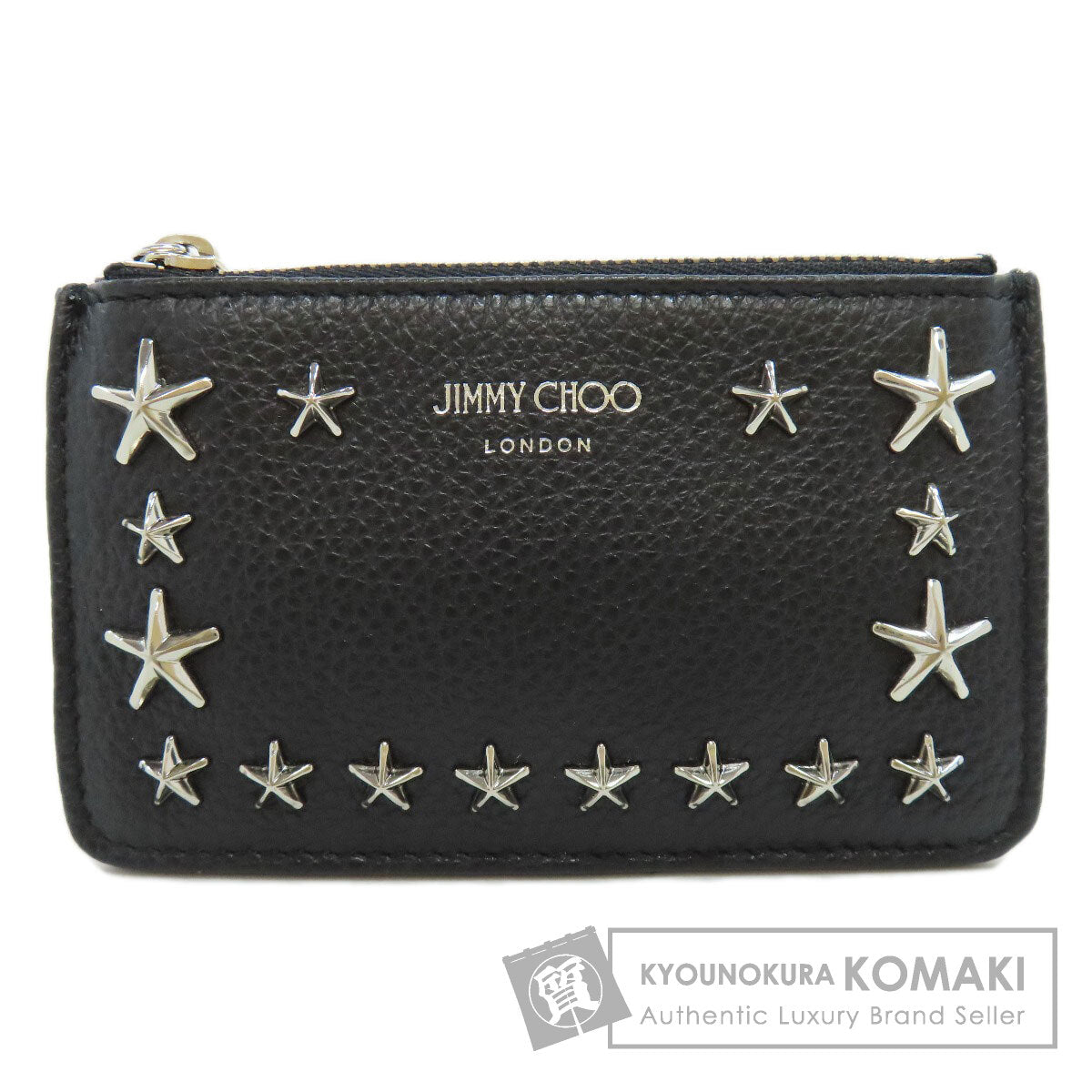 Jimmy Choo ジミーチュウ スターモチーフ スタッズ コインケース レザー レディース 中古
