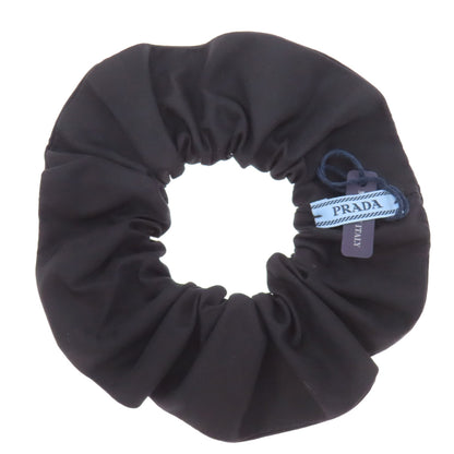 PRADA プラダ シュシュ ロゴ金具 ヘアアクセサリー ナイロン レディース 中古