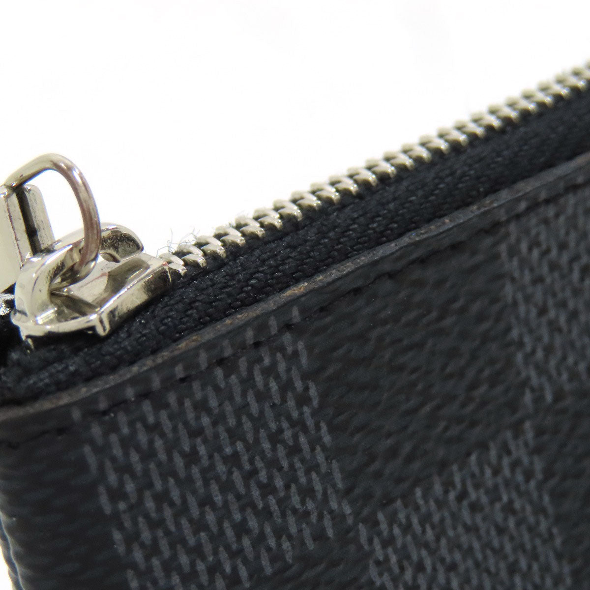 LOUIS VUITTON ルイヴィトン N60155 ポシェット・クレ コインケース ダミエキャンバス メンズ 中古